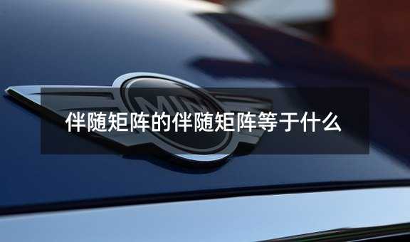 伴随矩阵的伴随矩阵等于什么