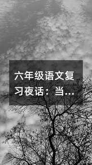 六年级语文复习夜话:当孩子点灯熬油时,我们在想什么